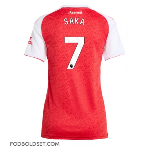 Arsenal Bukayo Saka #7 Hjemmebanetrøje Dame 2025-26 Kortærmet